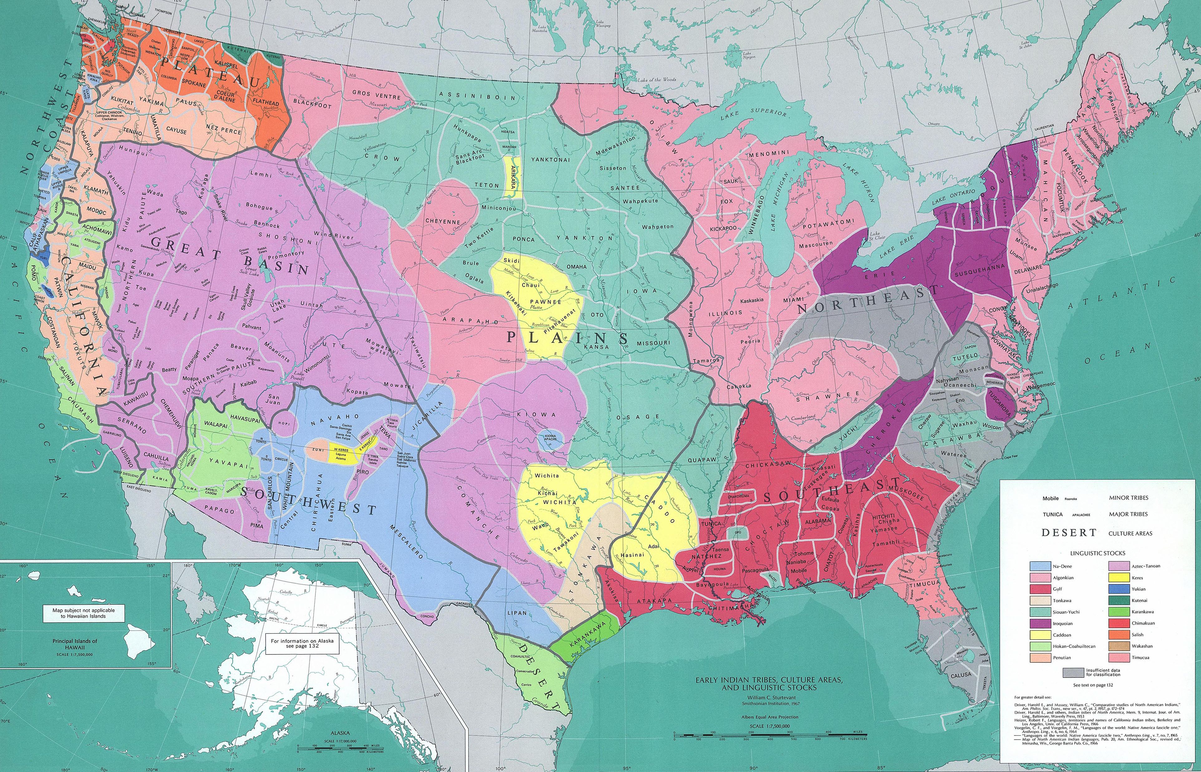 Les langues amérindiennes aux Etats-Unis